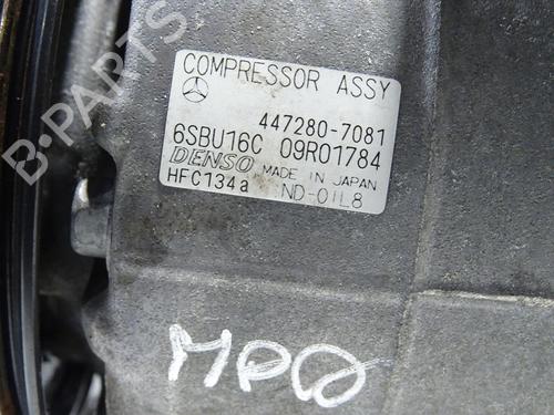 AC compressor MERCEDES-BENZ GLK-CLASS (X204) 250 CDI 4-matic (204.982, 204.904) | BP26939911M34 