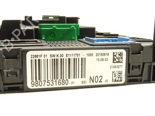 Used Fuse box Fuse box CITROËN C4 CACTUS 1.6 BlueHDi 100 (99 hp) 20049748 20049748