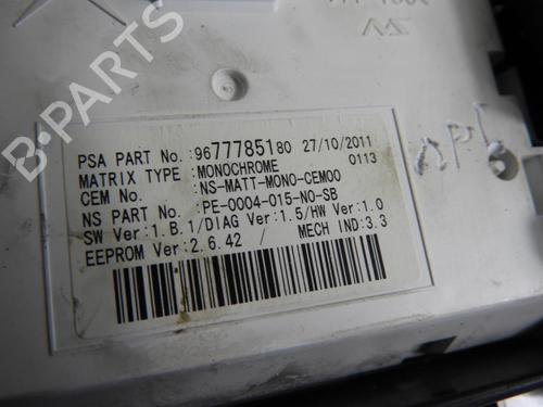 Used Instrument cluster Instrument cluster PEUGEOT 5008 (0U_, 0E_) 1.6 HDi (112 hp) 20043530 20043530