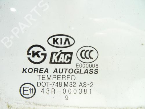 Front right door window KIA PICANTO I (SA) 1.1 CRDi | BP20061659C19 