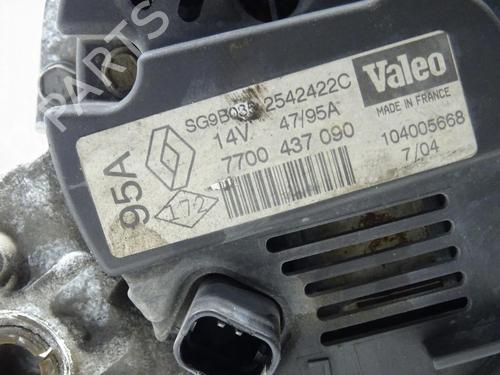 Used Alternator Alternator RENAULT CLIO II (BB_, CB_) 1.2 16V (BB05, BB0W, BB11, BB27, BB2T, BB2U, BB2V, CB05,... (75 hp) 34285325 34285325