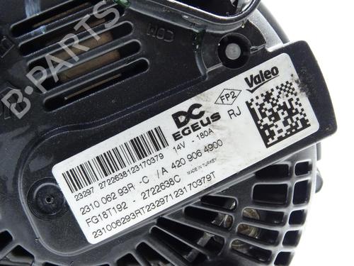 Alternator RENAULT CLIO V (B7_) 1.5 Blue dCi 100 (B7AD) | BP29209650M7 