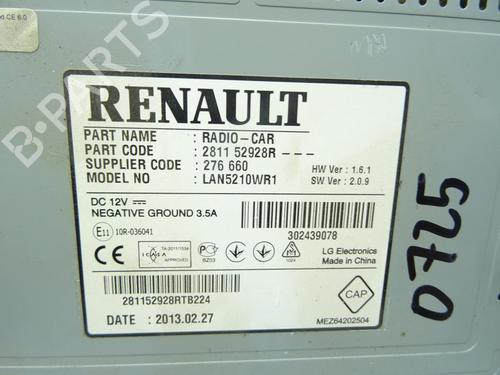 Radio Radio RENAULT CLIO IV (BH_) 1.5 dCi 90 (90 hp) 37472126 37472126