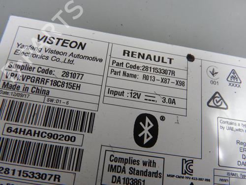 Radio RENAULT CLIO IV (BH_) 1.2 16V | BP20046359E6 