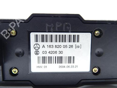 Climate control MERCEDES-BENZ M-CLASS (W163) ML 400 CDI (163.128) | BP20694070I5 