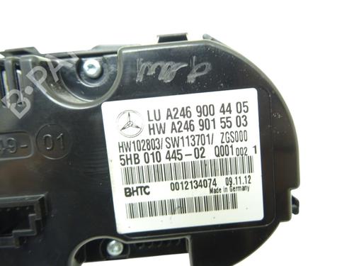 Used Climate control Climate control MERCEDES-BENZ B-CLASS Sports Tourer (W246, W242) B 180 CDI (246.200) (109 hp) 34184476 34184476