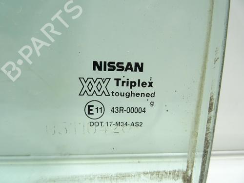 Dør rude ventre bagtil Dør rude ventre bagtil NISSAN MICRA II (K11) 1.3 i 16V (HK11) (75 hp) 33022637 33022637