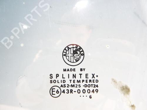 Used Rear left door window Rear left door window ALFA ROMEO 159 Sportwagon (939_) 2.4 JTDM (939.BXM1B) (210 hp) 30876624 30876624