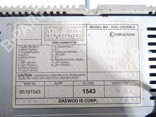 Radio CHEVROLET SPARK (M300) 1.0 | BP27650696E6 