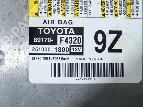 Used ECU airbags ECU airbags TOYOTA C-HR (_X1_) 1.8 Hybrid (ZYX10_, ZYX11_, ZYX10R, ZYX11R) (122 hp) 29074127 29074127