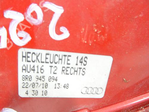 Used Right taillight Right taillight AUDI Q5 (8RB) 2.0 TDI quattro (170 hp) 28500283 28500283