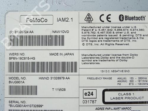 Radio LAND ROVER RANGE ROVER EVOQUE (L538) 2.2 D 4x4 | BP30968796E6