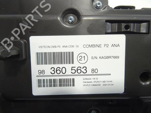 Instrument cluster PEUGEOT 208 II (UB_, UP_, UW_, UJ_) 1.2 PureTech 75 | BP25281094C47 