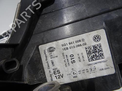 Right headlight VW GOLF VII (5G1, BQ1, BE1, BE2) 1.6 TDI | BP28127747C29 