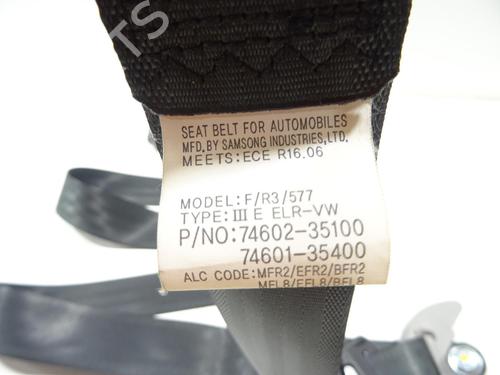 Front right seatbelt SSANGYONG TIVOLI 1.6 XDi 160 | BP32195855I25  - Image 6