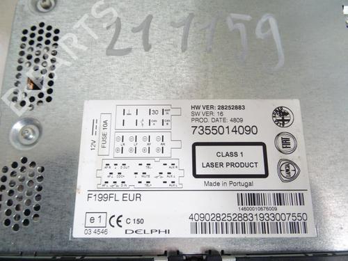 Used Radio FIAT PUNTO EVO (199_) 1.2 (65 hp) 20046095