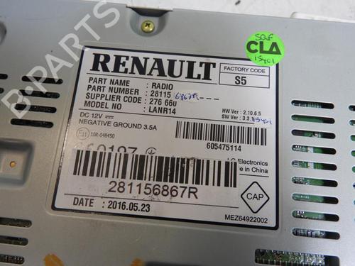 Radio RENAULT SCÉNIC IV (J9_)  | BP20048063E6 