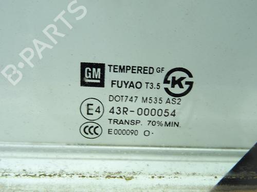 Rear left door window CHEVROLET CRUZE (J300) 2.0 CDI | BP28079960C20 