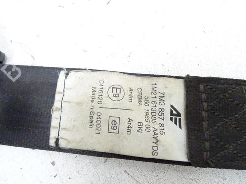 Used Rear left seatbelt Rear left seatbelt SEAT ALHAMBRA (7V8, 7V9) 1.9 TDI (115 hp) 20041629 20041629