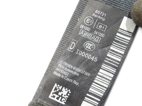 Front right seatbelt DS DS 3 (SA_) 1.2 THP 110 / PureTech 110 (SAHNPS, SAHNZ6, SAHNZT) | BP38599079I25 - Image 6