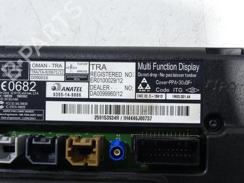 Used Display monitor Display monitor RENAULT ZOE (BFM_) ZOE (92 hp) 28318455 28318455