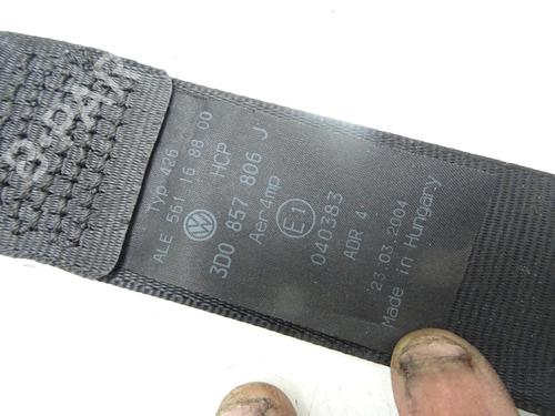 Used Rear right seatbelt Rear right seatbelt VW PHAETON (3D1, 3D2, 3D3, 3D4, 3D6, 3D7, 3D8, 3D9) 5.0 V10 TDI 4motion (313 hp) 33609916 33609916