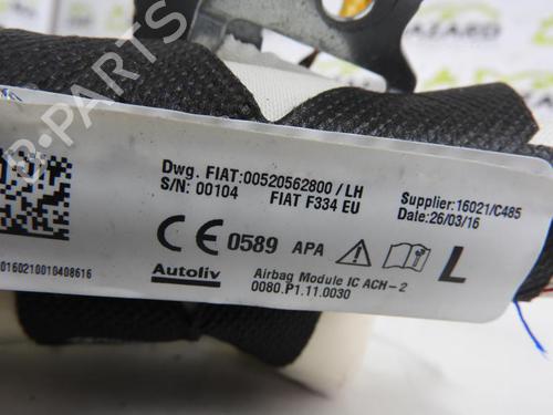 Used Left curtain airbag FIAT 500X (334_) 1.6 D Multijet (334AXA1B, 334AXA11) (120 hp) 20058523