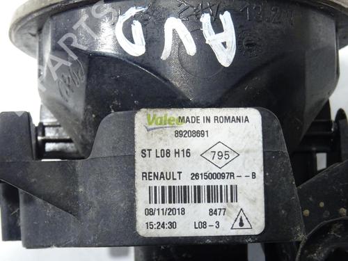 Used Right front fog light Right front fog light RENAULT MEGANE IV Hatchback (B9A/M/N_) 1.5 dCi 110 (B9A3) (110 hp) 33917156 33917156