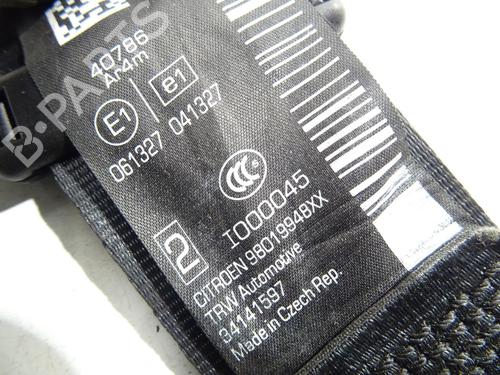 Rear right seatbelt CITROËN DS3 Convertible 1.2 VTi 82 | BP31595405I28