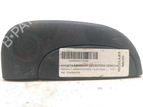 Used Front right exterior door handle RENAULT KANGOO (KC0/1_) 1.5 dCi (68 hp) 5291328