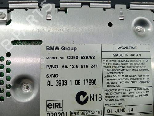 Radio BMW X5 (E53) 3.0 d | BP39611770E6 - Image 5