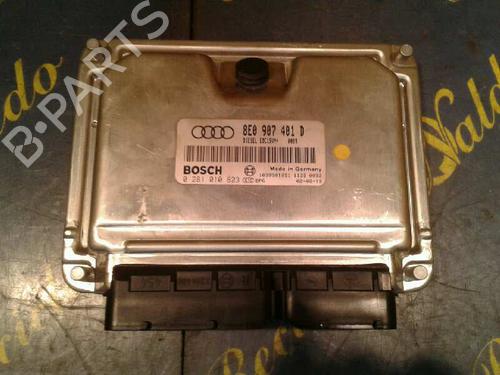 Calculateur moteur (ecu) AUDI A4 B6 Avant (8E5) 2.5 TDI (155 hp) 8E0907401D   | 8E0907401D   | BOSH        AKE | 0281010823 |