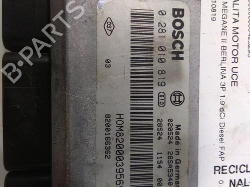 Engine control unit (ECU) RENAULT MEGANE II (BM0/1_, CM0/1_) 1.9 dCi (BM0G, CM0G) | BP5310616M57 