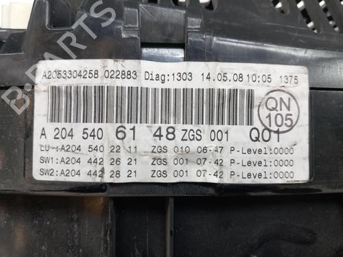 Instrument cluster MERCEDES-BENZ C-CLASS (W204)  | BP29401700C47 