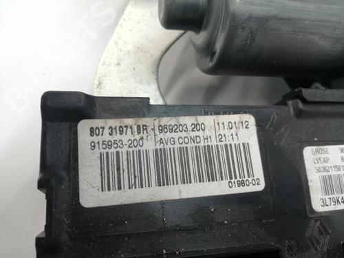 Front left window mechanism RENAULT SCÉNIC III (JZ0/1_)  | BP15988916C22 