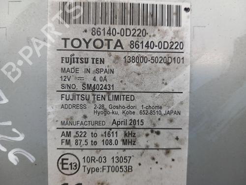 Display monitor TOYOTA YARIS (_P13_) 1.5 Hybrid (NHP130_, NHP130) | BP26960422C48 