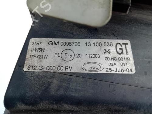 Right headlight OPEL CORSA C (X01) 1.2 (F08, F68) | BP31146579C29 