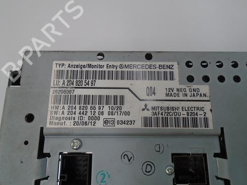 Display monitor MERCEDES-BENZ C-CLASS (W204) C 220 CDI (204.002) | BP7884274C48 
