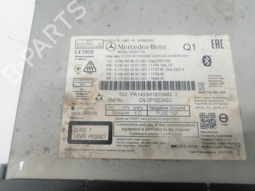 Radio MERCEDES-BENZ GLA-CLASS (X156) GLA 200 CDI / d (156.908) | BP28359529E6 