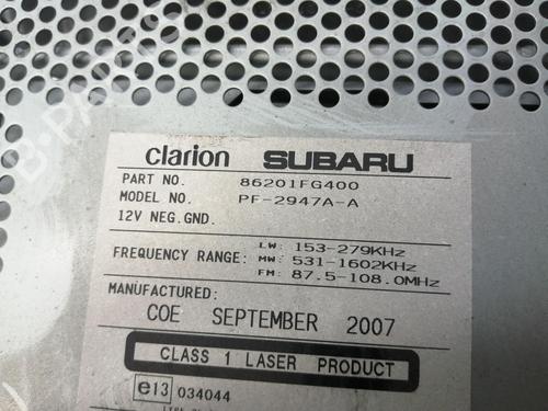 Radio SUBARU IMPREZA Hatchback (GR, GH, G3)  | BP17589023E6 