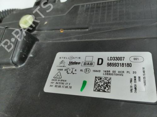Right headlight CITROËN C4 III (BA_, BB_, BC_)  | BP29830895C29 