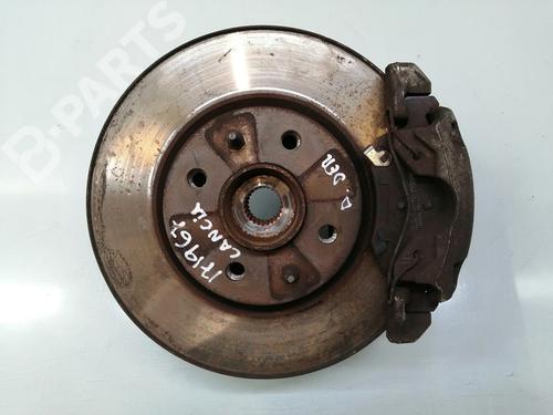 Used Right front steering knuckle Right front steering knuckle LANCIA YPSILON (312_) 1.3 D Multijet (312.YXE1A, 312.YXU1A) (95 hp) 10960727 10960727