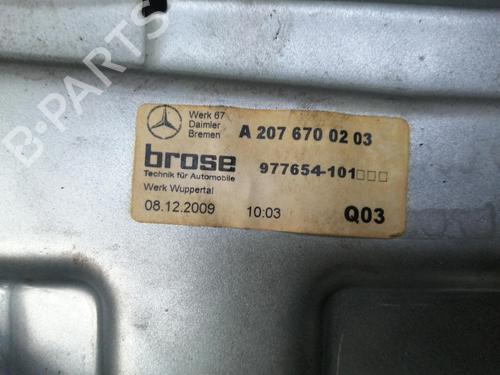 Rear right window mechanism MERCEDES-BENZ E-CLASS Coupe (C207) E 250 CDI / BlueTEC / d (207.303, 207.304) | BP16732975C25 