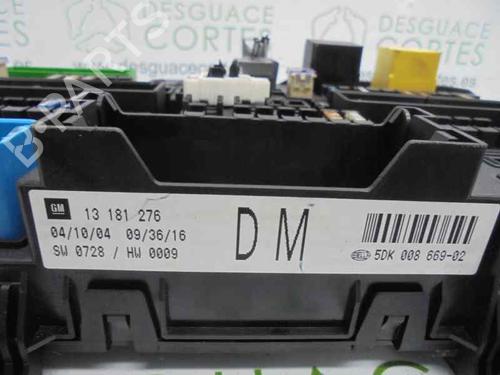 Fuse box OPEL ASTRA H (A04) 1.4 (L48) | BP5460857E1 