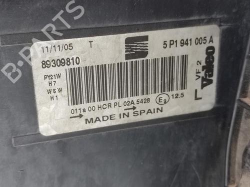 Left headlight SEAT ALTEA (5P1) | BP31946636C28