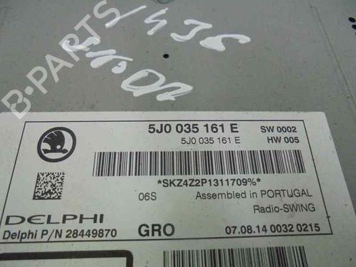 Radio SKODA RAPID (NH3, NK3, NK6) 1.6 TDI | BP5454046E6 