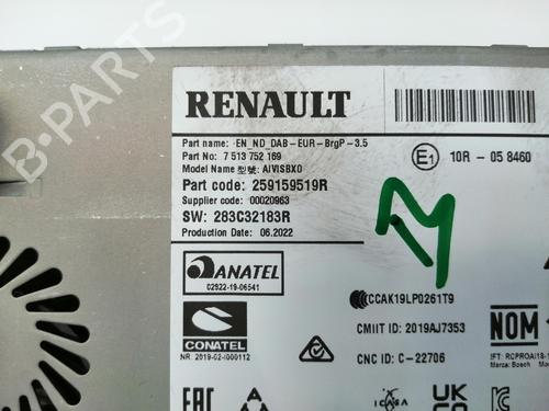 Radio RENAULT MEGANE IV Hatchback (B9A/M/N_)  | BP19055078E6 