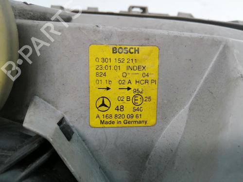 Left headlight MERCEDES-BENZ A-CLASS (W168) A 170 CDI (168.008) | BP10137909C28 