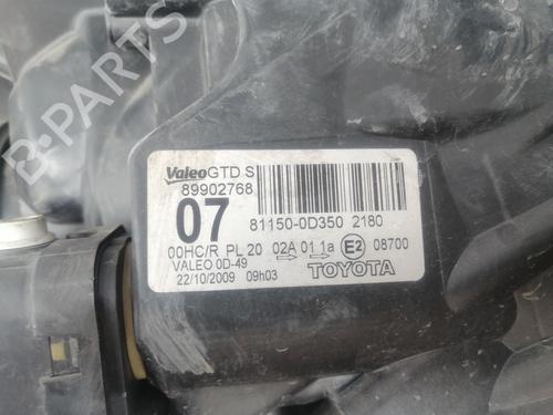 Left headlight TOYOTA YARIS (_P9_) 1.33 VVT-i (NSP90_, NSP90R) | BP29248126C28 