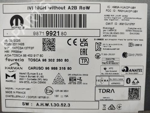 Bilradio CITROËN C4 III (BA_, BB_, BC_)  | BP29588246E6 